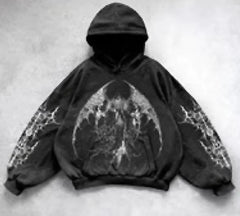 Hooded Printed Hip Hop Y2G Streetwear Sweatshirt